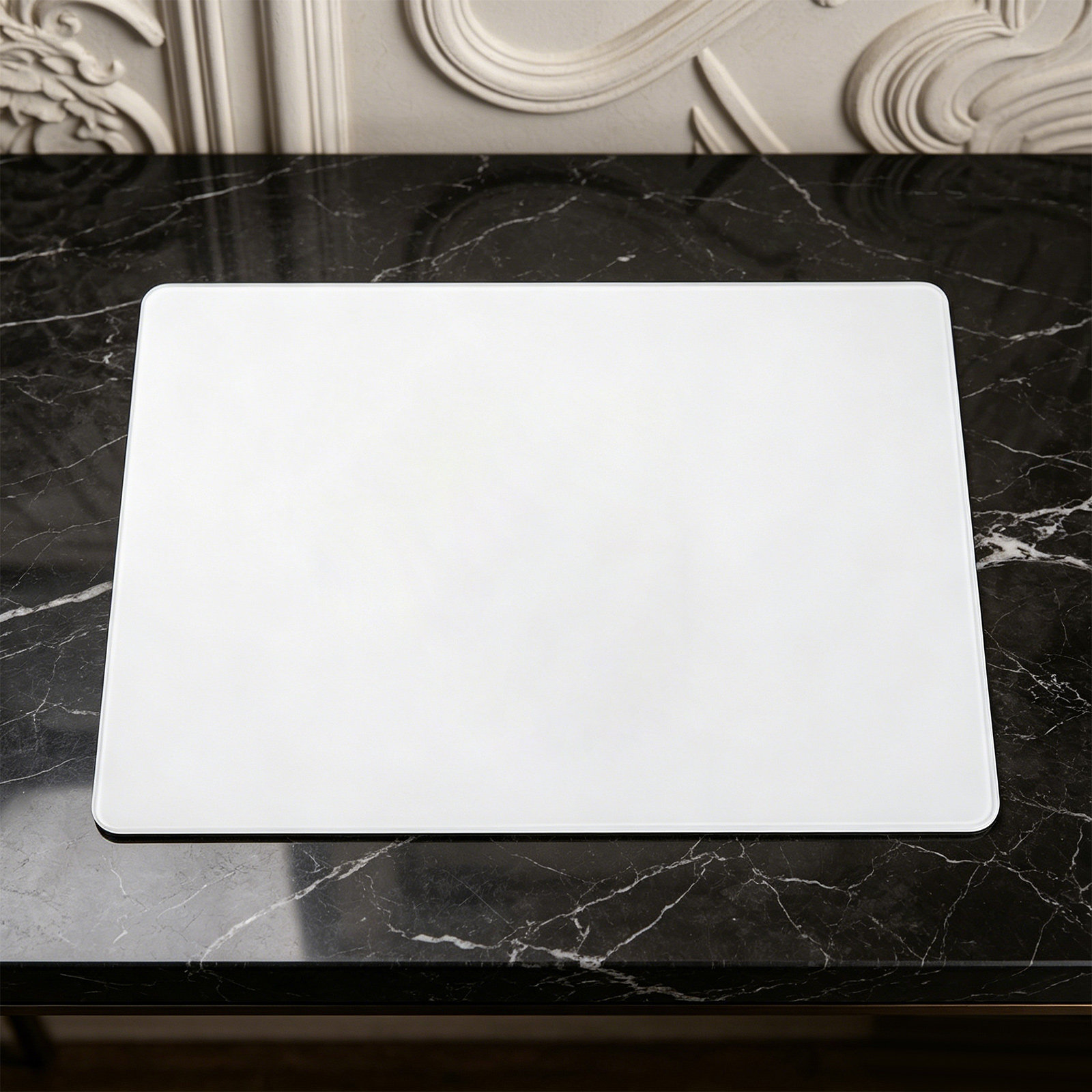 Esports Gaming Competition - Tempered Glass Mousepad White Matte Smooth