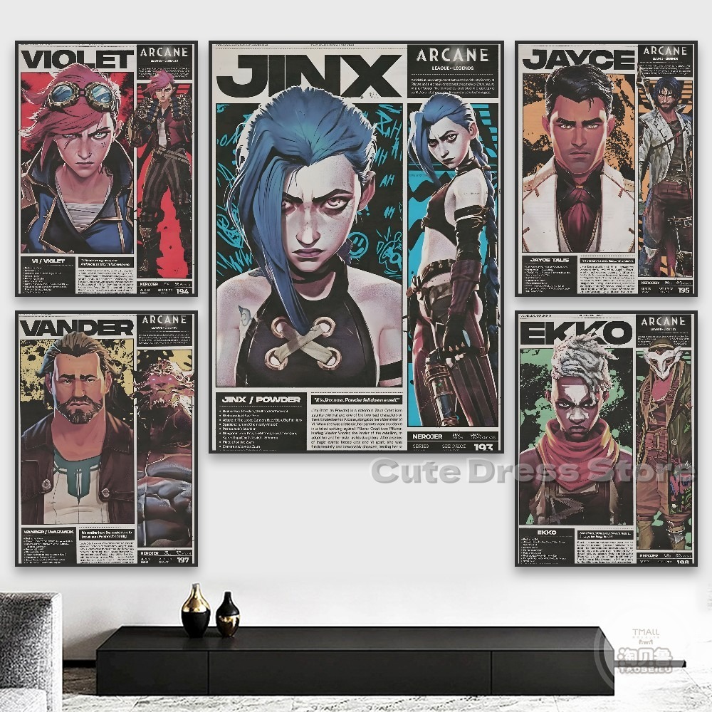 Arcane Canvas Print  Unframed  - Esports Gaming Poster ulasan dan harga