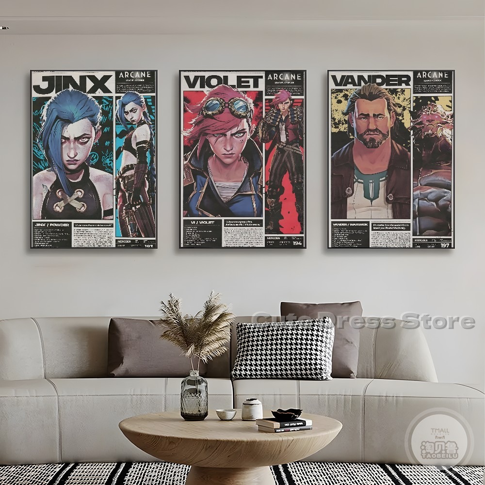 Arcane Canvas Print  Unframed  - Esports Gaming Poster ulasan dan harga