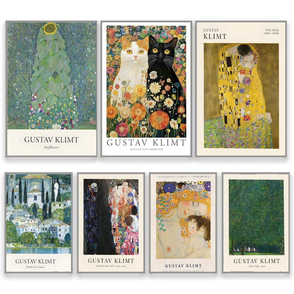 G-Gustav Klimt Art Interior De - Esports Gaming Poster ulasan dan harga