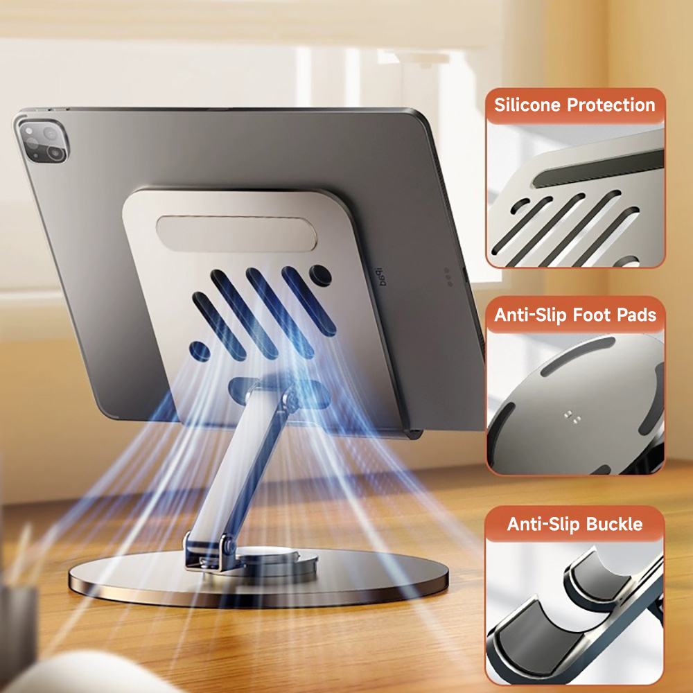 Metal Tablet Phone Stand 360 D - Esports Online Gaming ulasan dan harga