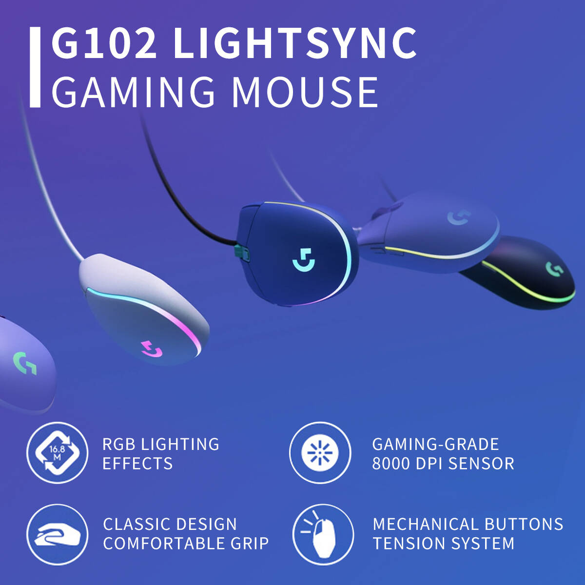 Logitech G102 Prodigy Gaming M - Esports Online Gaming ulasan dan harga