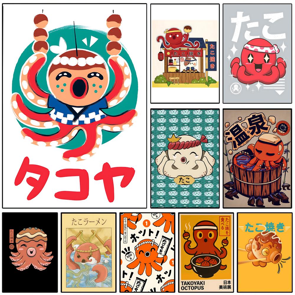 Cute Takoyaki Poster Wall Post - Esports Gaming Poster ulasan dan harga