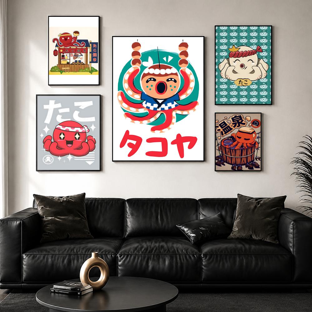 Cute Takoyaki Poster Wall Post - Esports Gaming Poster ulasan dan harga