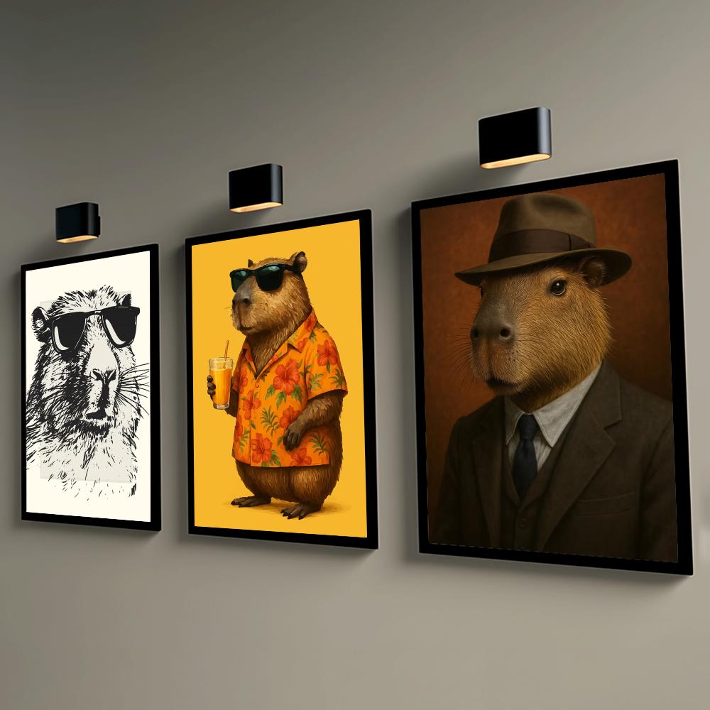 Sunglasses Capybara Print Wall - Esports Gaming Poster ulasan dan harga