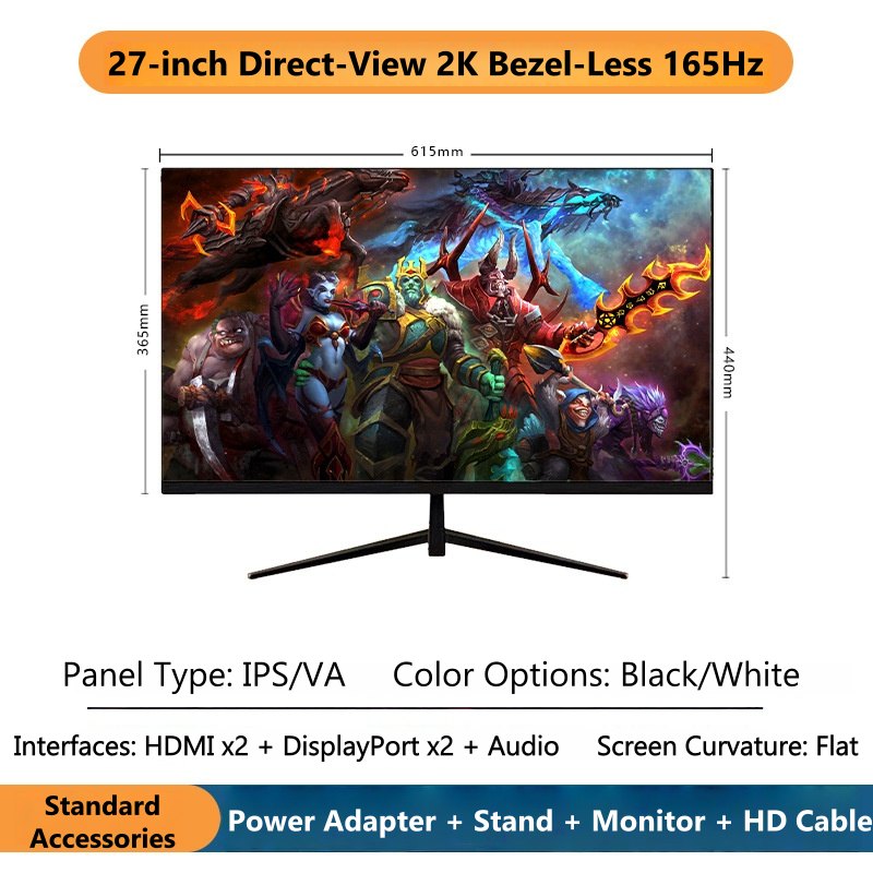 27 Inch 2K Curved Gaming Monit - Gaming X Esports ulasan dan harga