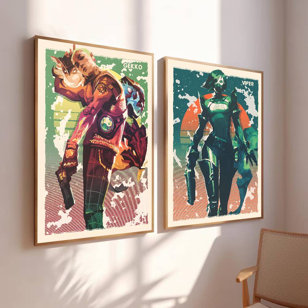 Colorful Gradient Warrior Port - Esports Gaming Poster ulasan dan harga