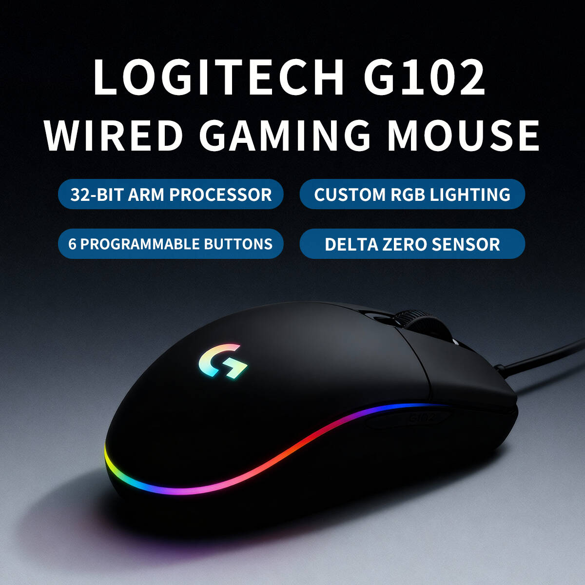 Logitech G102 Prodigy Gaming M - Esports Gaming Competition ulasan dan harga