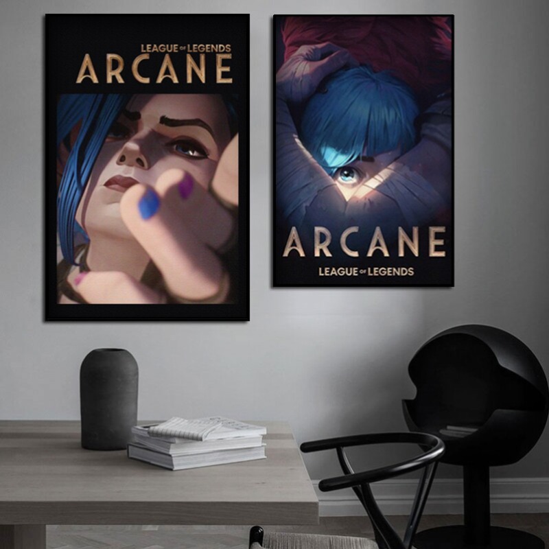 Arcane Jinx Close-Up Poster Un - Esports Gaming Poster ulasan dan harga
