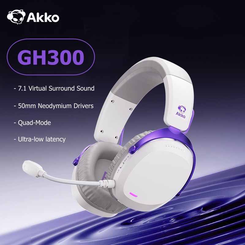 Akko GH300 Headset 7.1 Virtual - Esports Gaming Video ulasan dan harga