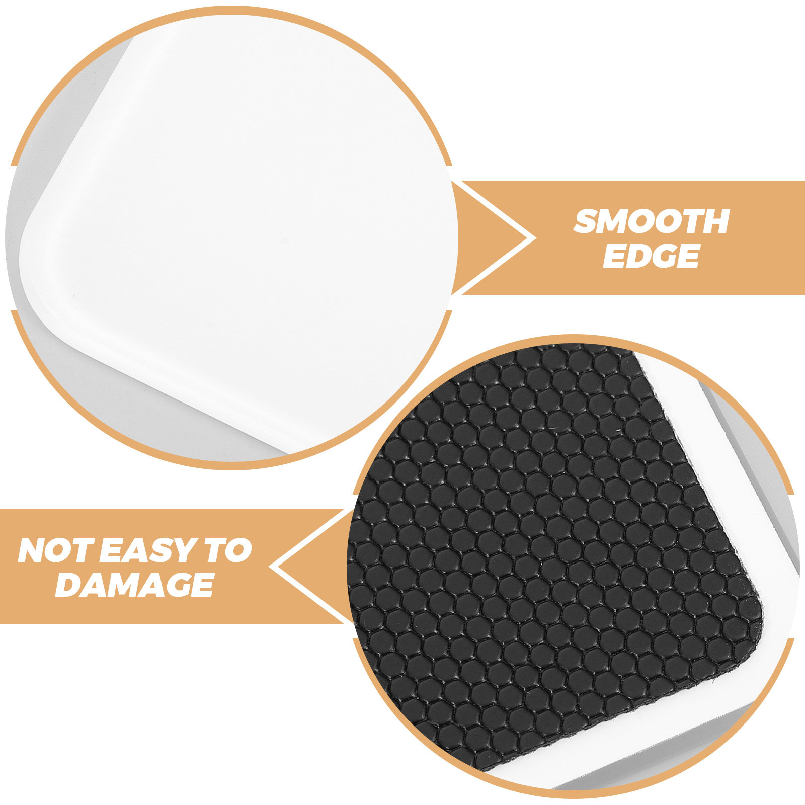 Tempered Glass Mousepad White  - Esports Gaming Competition ulasan dan harga